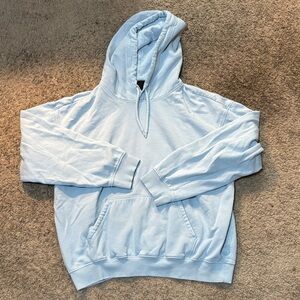 H&M Soft Blue Relaxed-Fit Hoodie